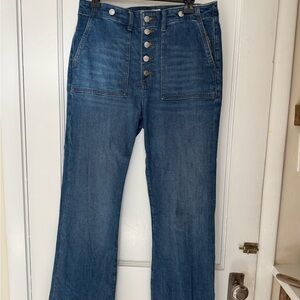 👖LOFT Wide leg Button-fly Jeans size 30 👖